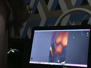 Dark skinned Indian girl in a threesome porn movie