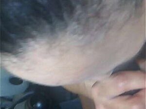 Deepthroat submissive with tied hands, Bondage